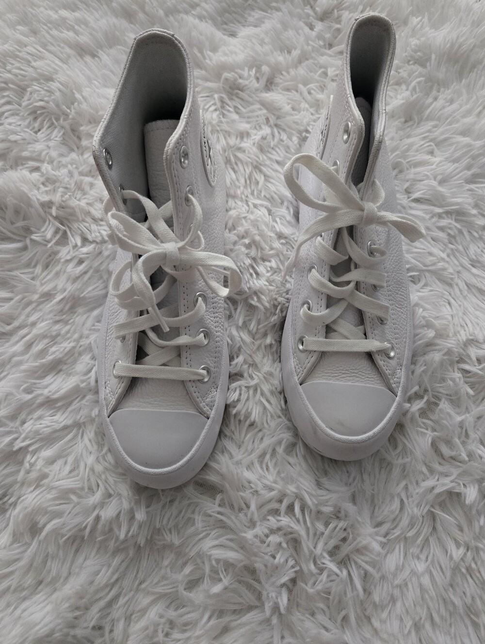 Converse White High-Top Canvas Sneakers for Women